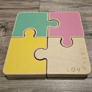 Lovevery Chunky Wooden Jigsaw Puzzle The Companion Play Kit Months 22, 23, 24